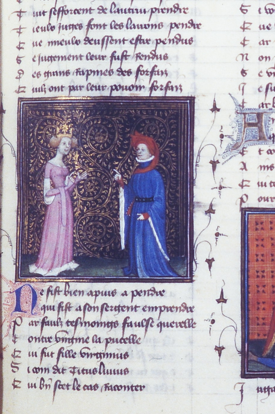  	 Bibliothèque nationale de France Ms fr. 12595, fol. 43r, XVth century